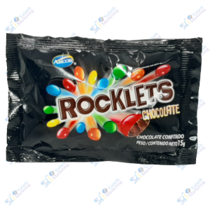 Rocklets Chocolate en Grageas Confitado 15g