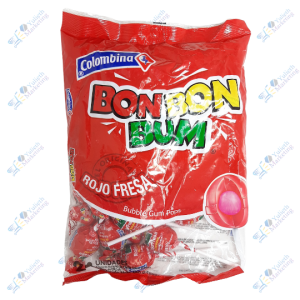 Colombina Bon Bon Bum Chupetes Saborizados Fresa Packx24u 480 g