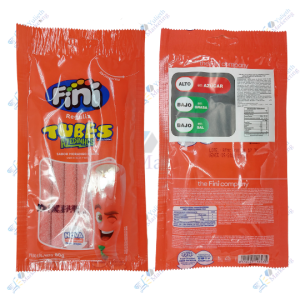 Fini Gomitas Saborizadas Regaliz Tubes Azedinhos Fresa y Nata 90 g