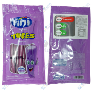 Fini Gomitas Saborizadas Regaliz Tubes Uva 80 g