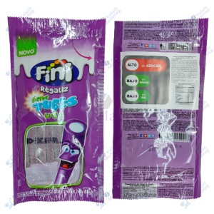 Fini Gomitas Saborizadas Regaliz Tubes Acido de Uva 80 g