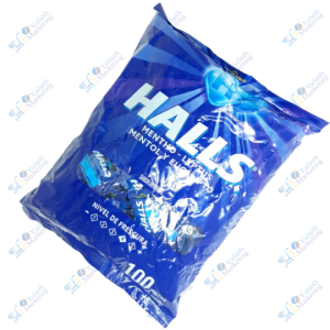 Halls Mentho Lyptus Caramelo Duro Funda x100 u 300 g