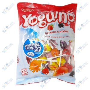 Icapeb Yoguiño Chupetes Saborizados Packx24u 480 g