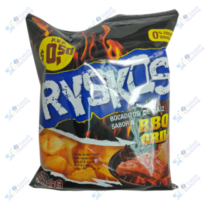 Inalecsa Ryskos Snacks Bocaditos de Maiz BBQ GRILL 47 g