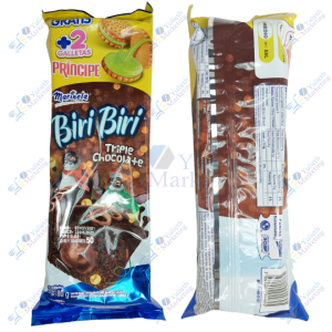 Marinela Biri Biri Pancakes Triple Chocolate Packx2u 80 g mas 2 Galletas Príncipe limón 21 g