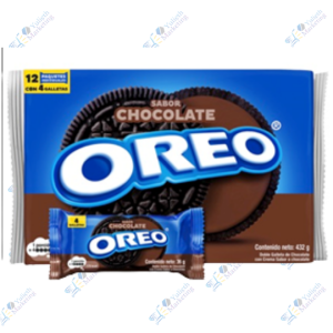 Oreo Galletas de Chocolate Pack 4 u 36 g Display x 12 u 432 g