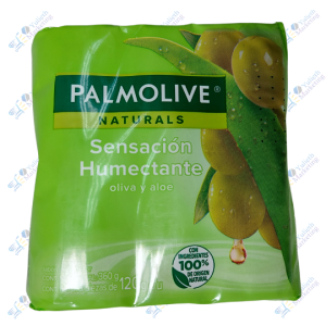 Palmolive Jabón de Tocador Humectante Oliva y Aloe 120 g Packx3u 360 g