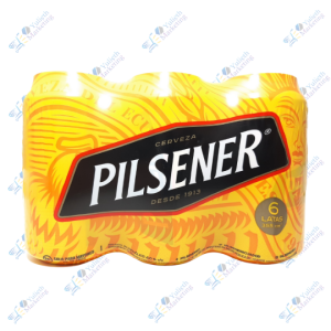 Pilsener Cerveza en Lata Pack x 6u 355 ml