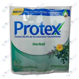 Protex Herbal Jabón de Tocador Antibacterial 110 g Packx3u 330 g
