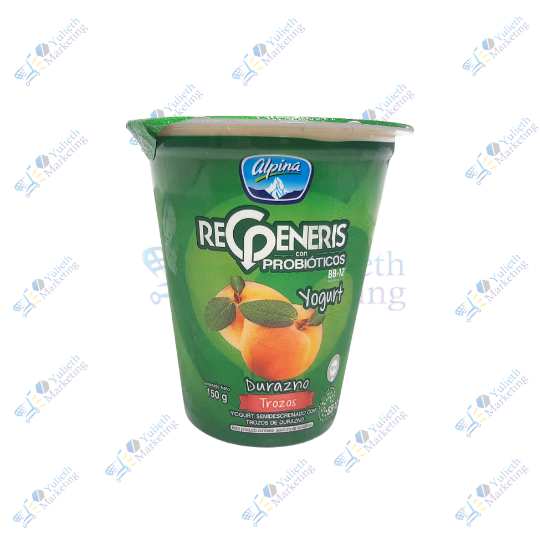 Alpina Regeneris Yogurt con Frutas Trozos Durazno 150 g