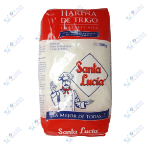 Santa Lucía Harina de Trigo Con Polvo de Hornear 500 g
