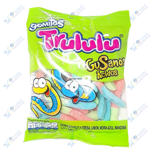 Super Trululu Gomitas Gusanos Ácidos 80 g