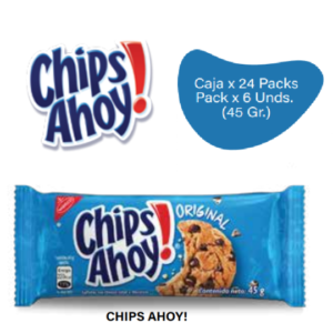 Nabisco Chips Ahoy Galletas Dulces Chispas Chocolate Caja E 24X6X45g