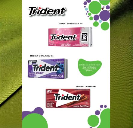 Solicita tu cotización personalizada y disfruta de los beneficios de Trident en tu negocio. ¡Descubre el Sabor Refrescante de Trident Sin Azúcar!