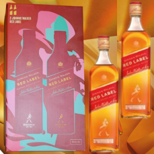 Johnnie Walker Whisky Red Label 750 ml Packx2u